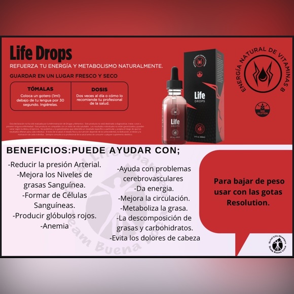 Resolution Drop & Life Drop TLC HEALTH NATURAL PRODUCTS + FREE SAMPLES - Picture 5 of 5